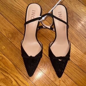 INC International Concepts Glittery Black Heels